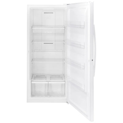 GE FUF21DLRWW Upright Freezer, 33 inch Width, 21.3 cu. ft. Capacity, Frost Free, ENERGY STAR Certified, Interior Light (Freezer), White colour Garage ready
