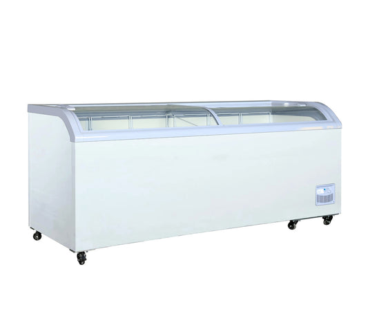 Hisense 78.7 in. 24.7 cu ft. Commercial Convertible Freezer or Refrigerator with Sliding Glass Doors Model  HICFC-700