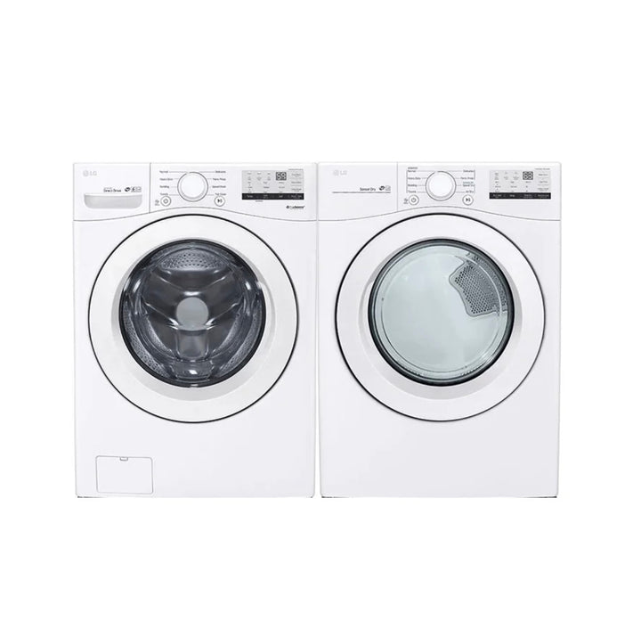 LG WM3400CW Washer
LG DLE3400W Electric Dryer Combo - BOX PACKED ONLINE ONLY