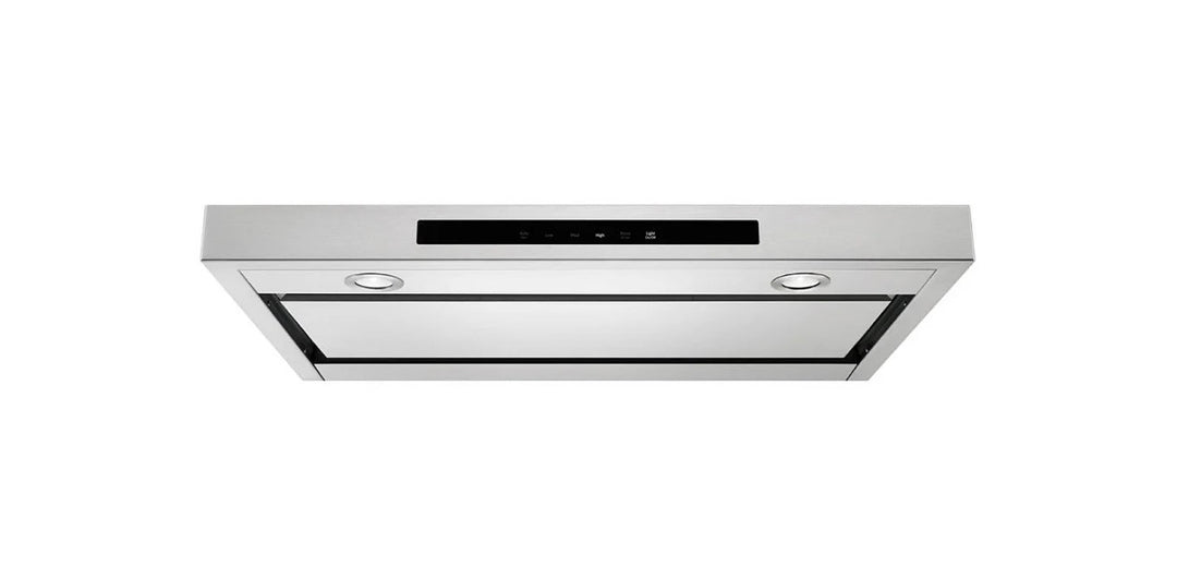 KitchenAid KVUB400GSS Range Hood, Under-Cabinet, Under-Cabinet, 30" Exterior Width, 400 CFM, Outside / Ducting, LED, Dishwasher Safe Filters, Aluminum Mesh, Stainless Steel colour