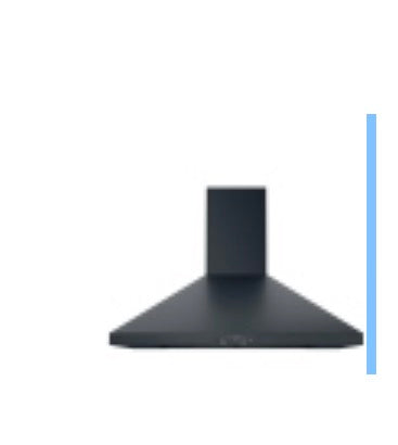 GE JVW5361BJTSC Range Hood, 36 inch Exterior Width, Chimney, Wall Mounted, 350 CFM, Outside / Ducting, Halogen , Dishwasher Safe Filters, Aluminum Mesh, Black Stainless Steel colour Blower Included
