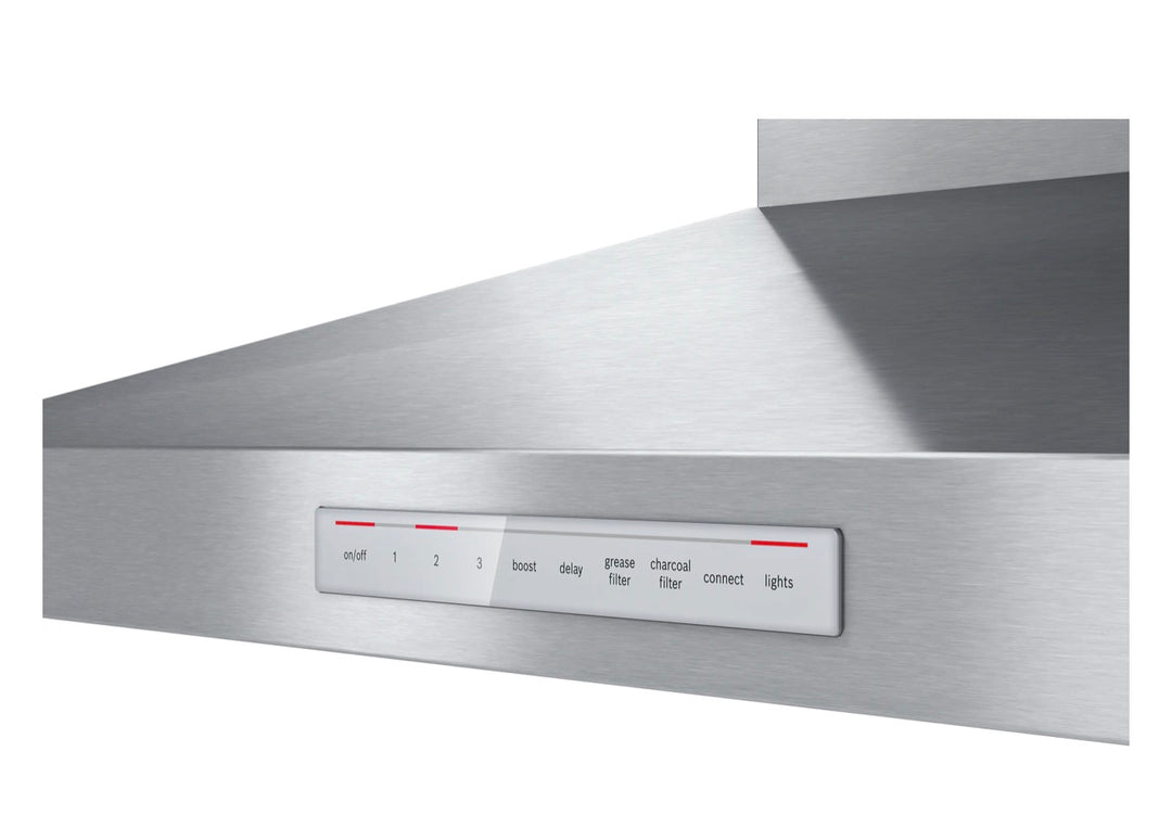 Bosch Stainless Steel 500 Series 30-Inch 600 CFM Smart Built-In Pyramid Wall Mounted Range Hood - HCP50652UC