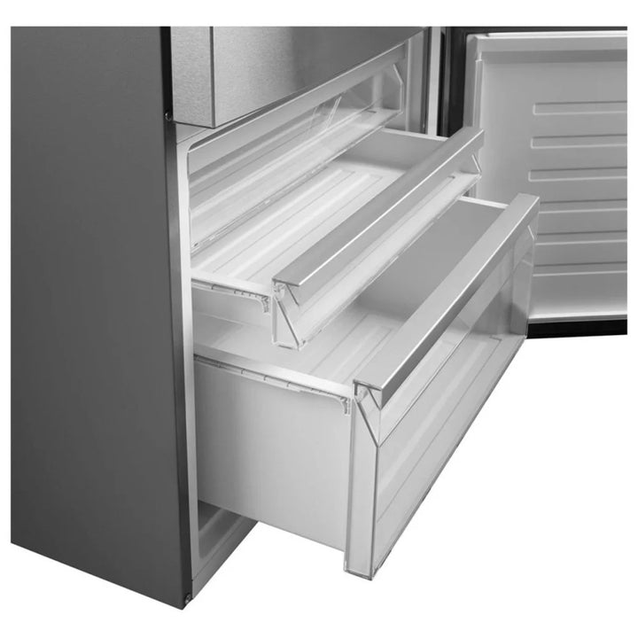 GE GBE17HYRFS Bottom Mount Refrigerator, 31" Width, ENERGY STAR Certified, Counter Depth, 17.7 cu. ft. Capacity, Stainless Steel colour