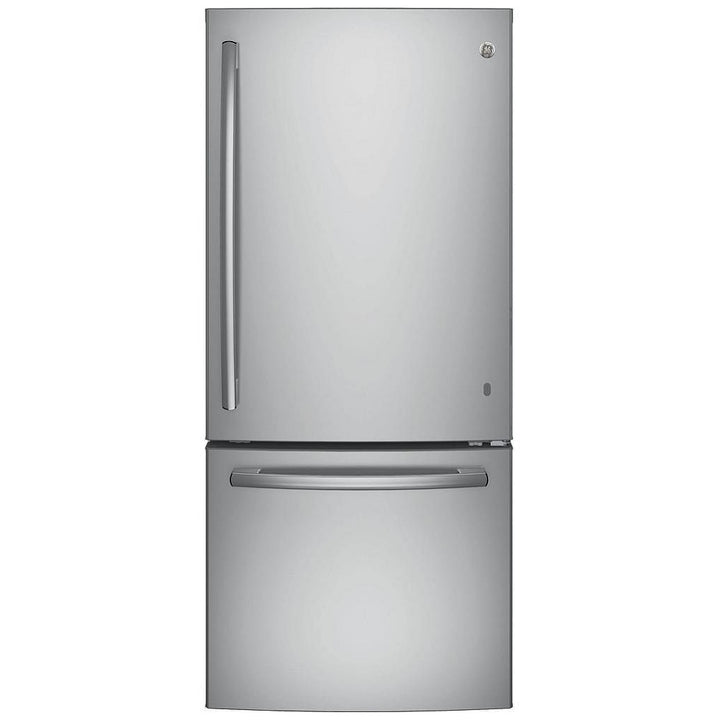 GE GBE21ASKSS Bottom Freezer Refrigerator, 30 inch Width, ENERGY STAR Certified, 20.9 cu. ft. Capacity, Stainless Steel colour