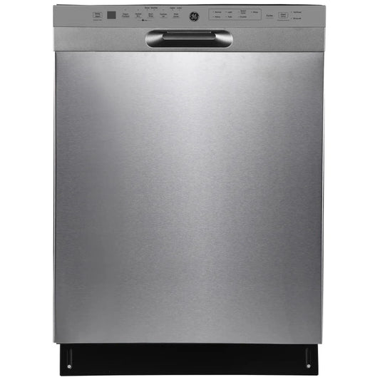 GE GBF655SSPSS Dishwasher, 24 inch Exterior Width, 48 dB Decibel Level, Full Console, Stainless Steel (Interior), Hard Food Disposal, Stainless Steel color RF