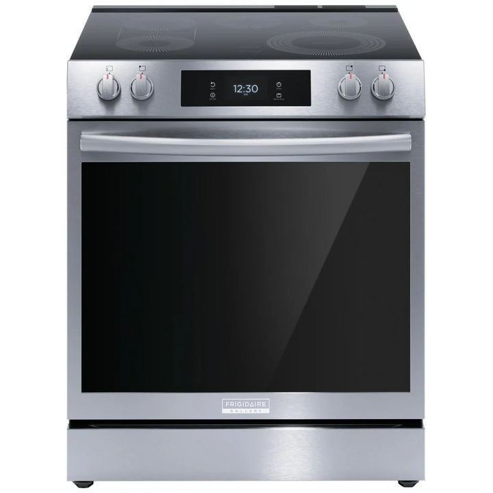 Frigidaire Gallery GCFE306CBF Range, Electric, 30 inch Exterior Width, 5 Burners, 6.2 cu. ft. Capacity, Stainless Steel Steam Cooking,