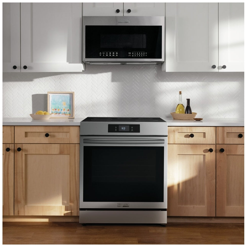 Frigidaire Gallery GCFI307CBF Induction Range, 6.2 cu. ft. Capacity, 30 inch Exterior Width, Convection, 5 Burners, Storage Drawer, Air Fry, Self Clean,