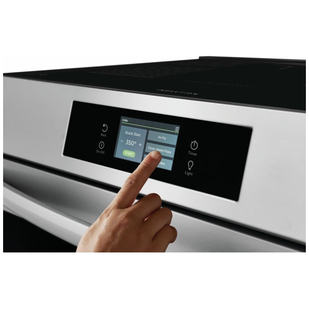 Frigidaire Gallery GCFI307CBF Induction Range, 6.2 cu. ft. Capacity, 30 inch Exterior Width, Convection, 5 Burners, Storage Drawer, Air Fry, Self Clean,