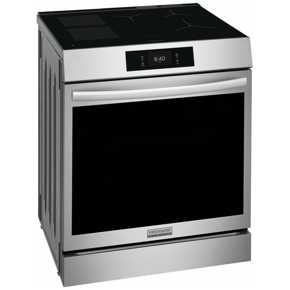 Frigidaire Gallery GCFI307CBF Induction Range, 6.2 cu. ft. Capacity, 30 inch Exterior Width, Convection, 5 Burners, Storage Drawer, Air Fry, Self Clean,
