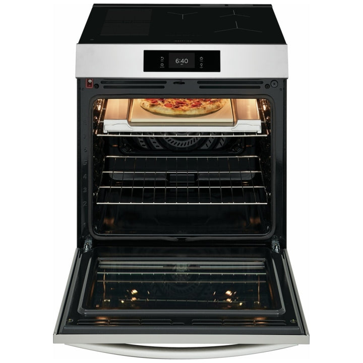 Frigidaire Gallery GCFI307CBF Induction Range, 6.2 cu. ft. Capacity, 30 inch Exterior Width, Convection, 5 Burners, Storage Drawer, Air Fry, Self Clean,