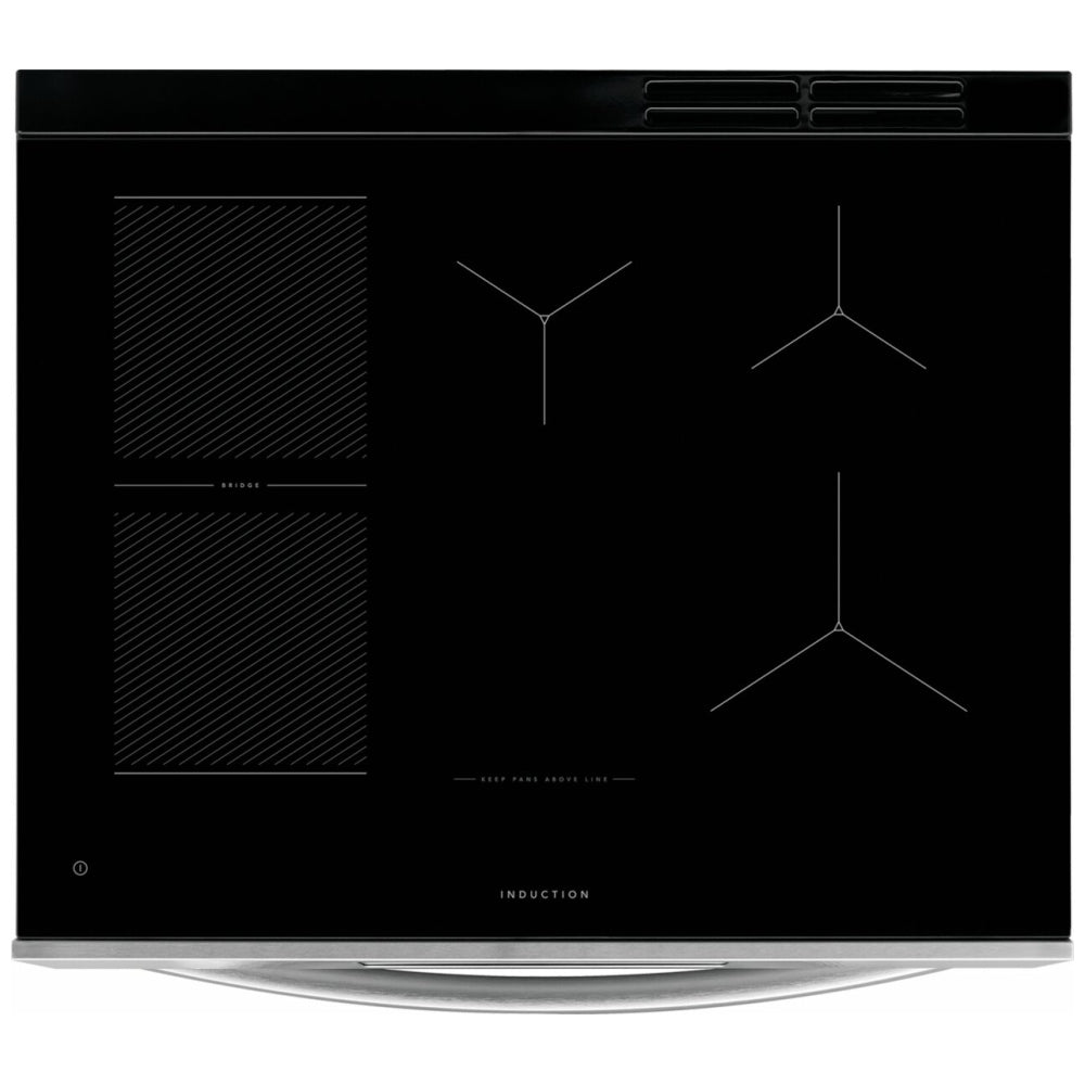 Frigidaire Gallery GCFI307CBF Induction Range, 6.2 cu. ft. Capacity, 30 inch Exterior Width, Convection, 5 Burners, Storage Drawer, Air Fry, Self Clean,