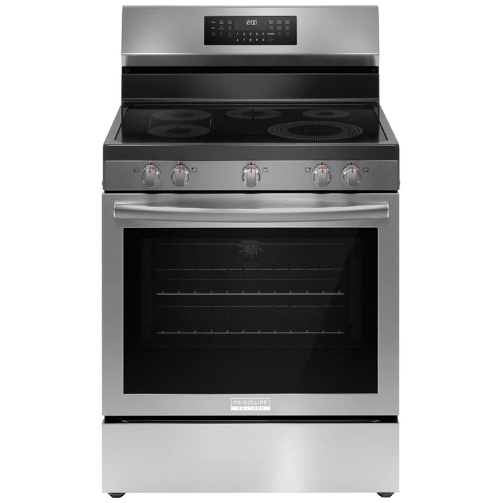 Frigidaire Gallery GCRE306CBF Range, Electric, 30" Exterior Width, Convection, 5 Burners, 5.3 cu. ft. Capacity, Stainless Steel