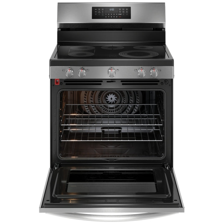Frigidaire Gallery GCRE306CBF Range, Electric, 30" Exterior Width, Convection, 5 Burners, 5.3 cu. ft. Capacity, Stainless Steel