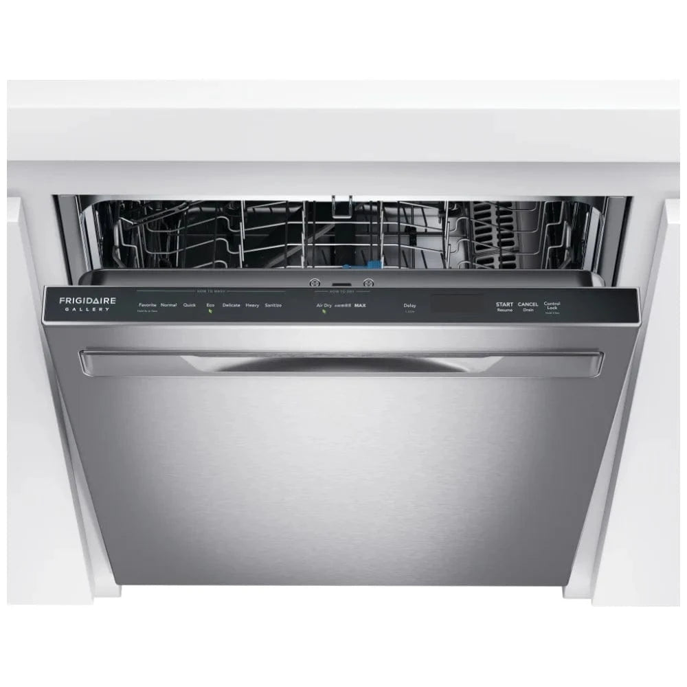 Frigidaire Gallery GDSP4715AF Dishwasher, 24 inch Exterior Width, 47 dB Decibel Level, Fully Integrated, Stainless Steel (Interior), 7 Wash Cycles, 14 Capacity (Place Settings), Hard Food Disposal, Stainless Steel colour