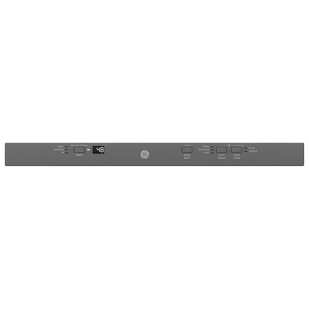 GE GDT225SSLSS Dishwasher, 24" Exterior Width, 51 dB Decibel Level, Fully Integrated, Stainless Steel (Interior), 3 Wash Cycles,