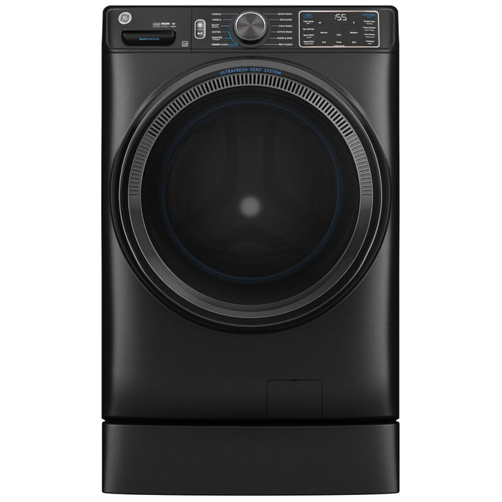 GE GFW655SPVDS Front Load Washer, 28 inch Width, 5.8 cu. ft. Washer Capacity, 1,300 RPM Washer Spin Speed, 12 Wash Cycles, 5 Temperature Settings, Steam Clean, ENERGY STAR Certified, Wifi Enabled, Graphite colour