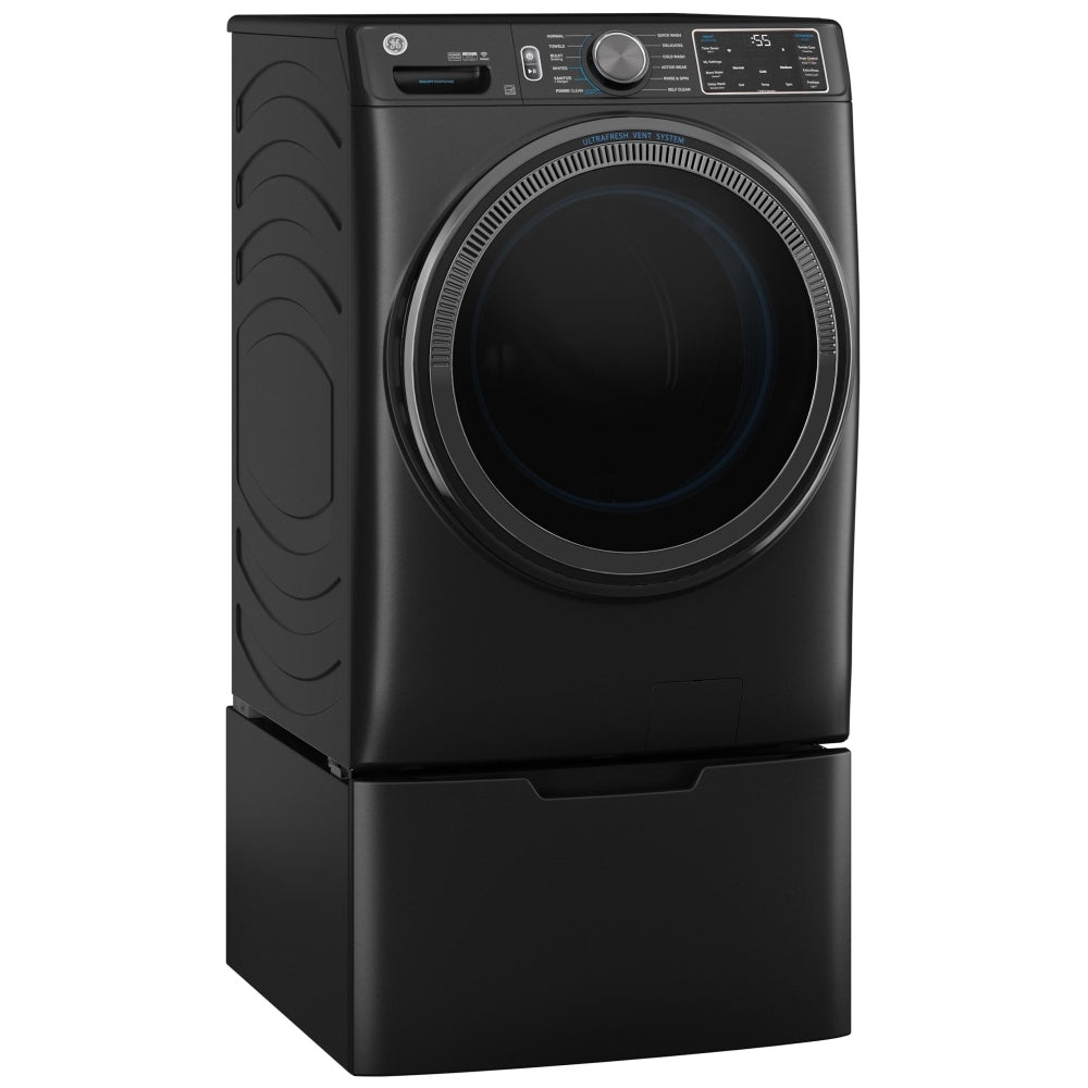 GE GFW655SPVDS Front Load Washer, 28 inch Width, 5.8 cu. ft. Washer Capacity, 1,300 RPM Washer Spin Speed, 12 Wash Cycles, 5 Temperature Settings, Steam Clean, ENERGY STAR Certified, Wifi Enabled, Graphite colour