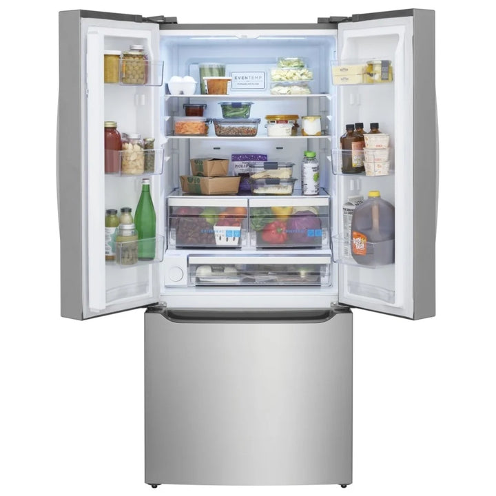 Frigidaire Gallery GRFN2023AF French Door Refrigerator, 30 inch Width, ENERGY STAR Certified, 20 cu. ft. Capacity, Stainless Steel color