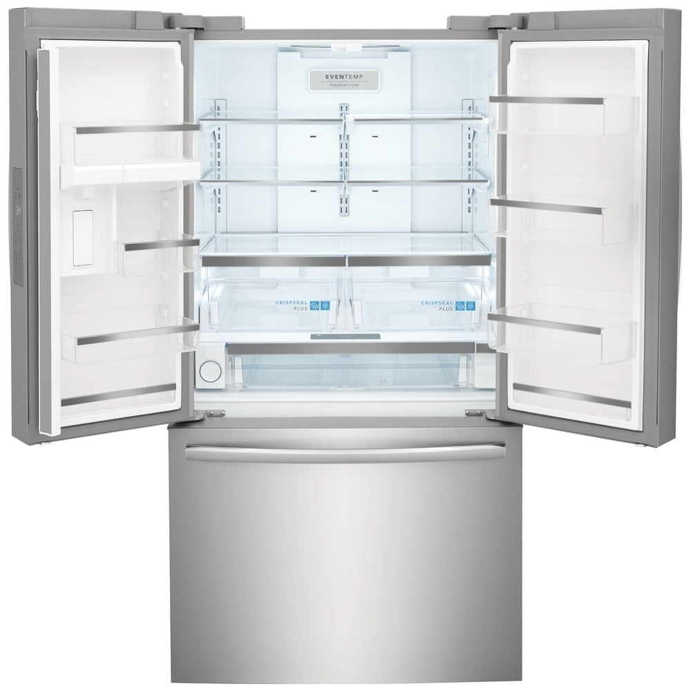 Frigidaire Gallery GRFG2353AF French Door Refrigerator, 36 inch Width, 23.3 cu. ft. Capacity, Counter Depth, Water Dispenser (Interior), Ice Dispenser (Freezer Located), ENERGY STAR Certified, Stainless Steel colour
