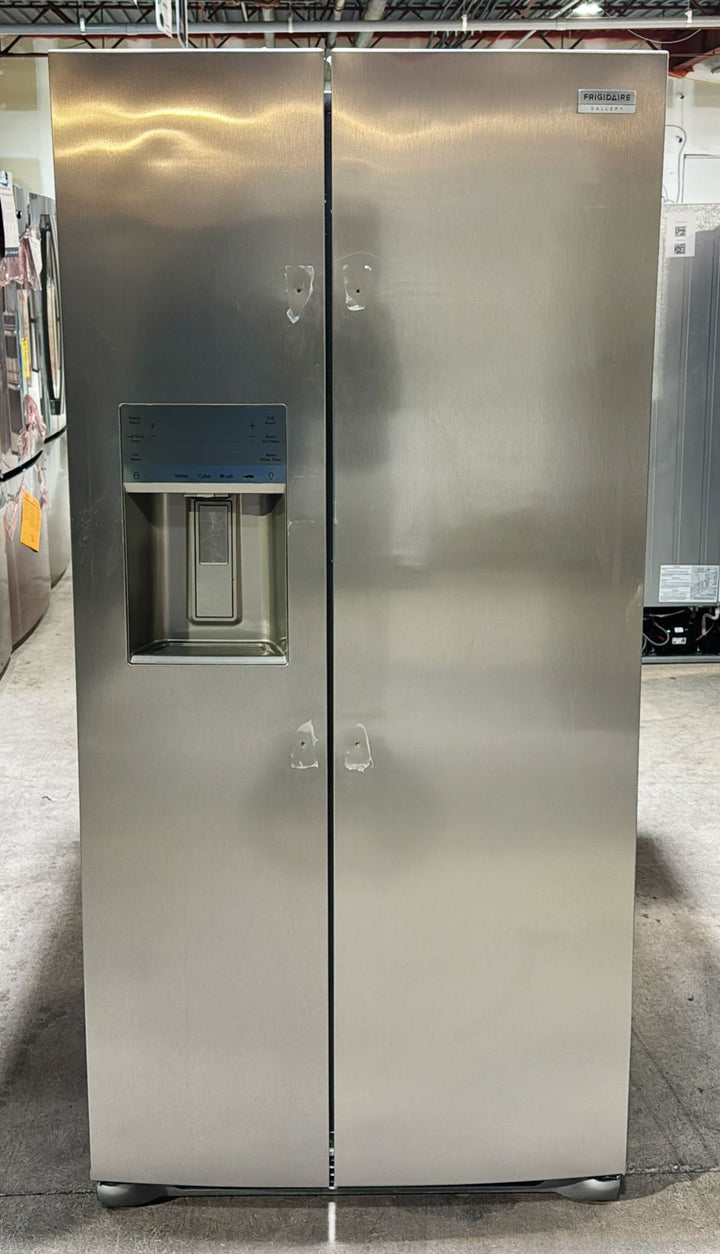 Frigidaire Gallery GRSS2352AF Side by Side Refrigerator, 33 inch Width, Ice Dispenser (Thru Door), Water Dispenser (Exterior), 22.2 cu. ft. Capacity, ENERGY STAR Certified, Stainless Steel colour