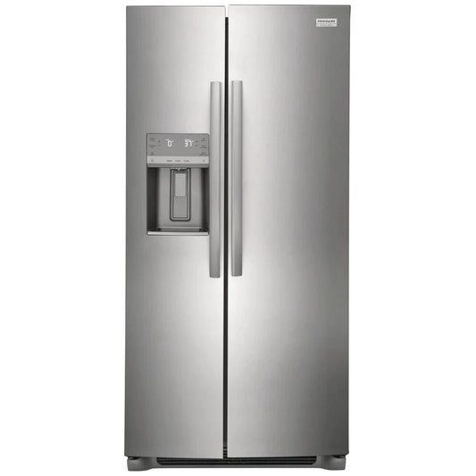 Frigidaire Gallery GRSS2352AF Side by Side Refrigerator, 33 inch Width, ENERGY STAR Certified, 22.2 cu. ft. Capacity, Stainless Steel colour- Open Box 1 Year Warranty