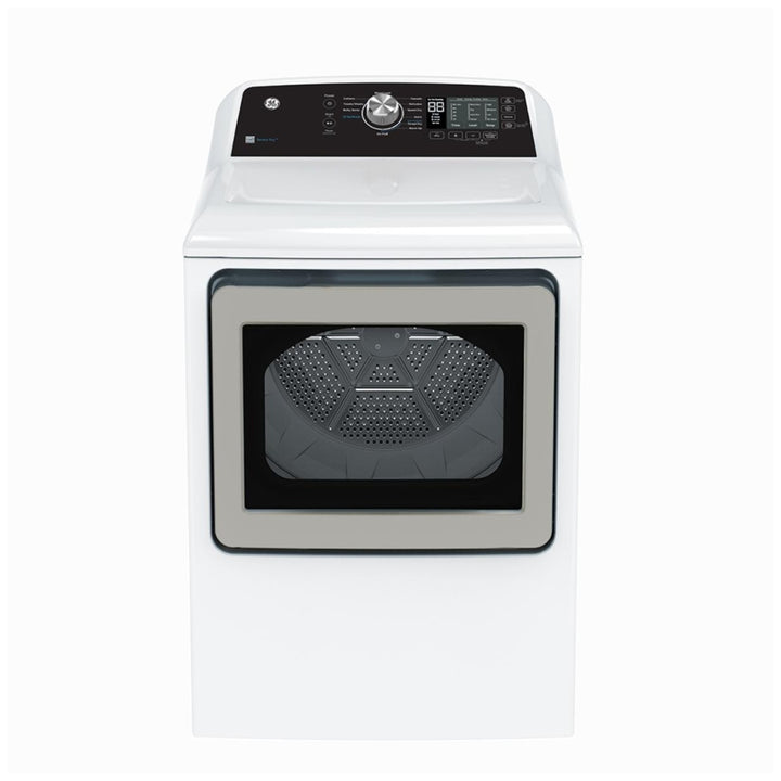 GE GTD68EBMRWS Electric Dryer, 7.4 cu. ft. Dryer Capacity, 12 Dry Cycles, 4 Temperature Settings, Vented, White colour