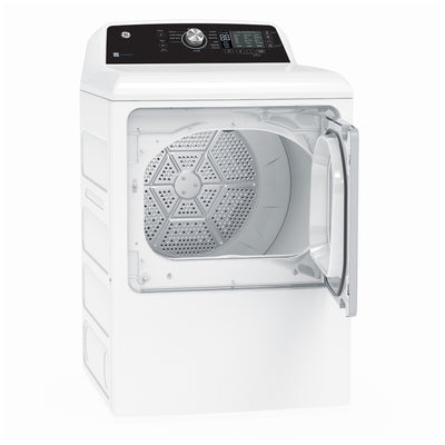 GE GTD68EBMRWS Electric Dryer, 7.4 cu. ft. Dryer Capacity, 12 Dry Cycles, 4 Temperature Settings, Vented, White colour
