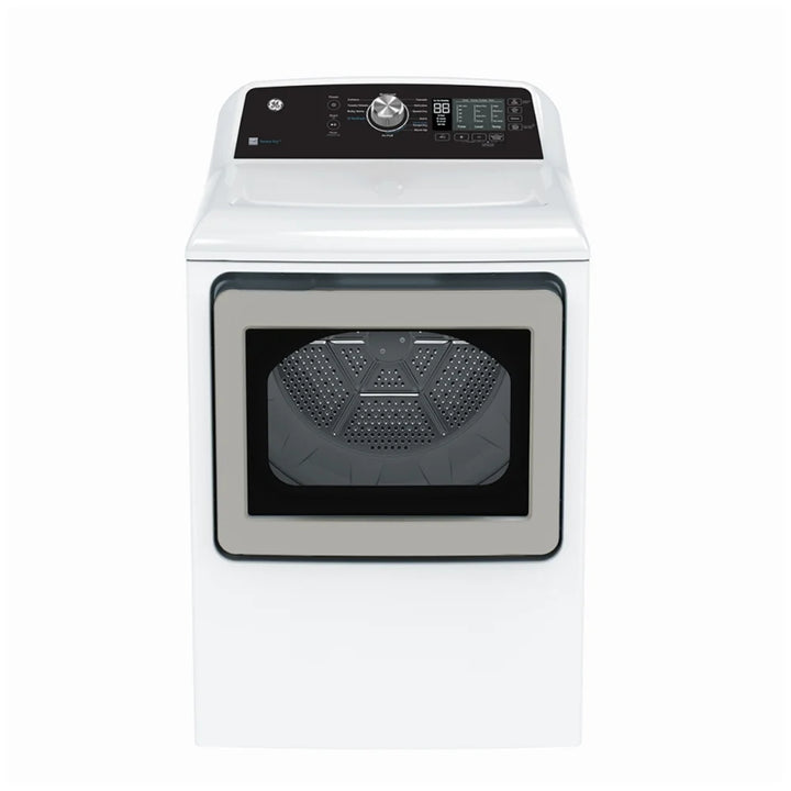 GE GTD68EBMRWS Electric Dryer, 7.4 cu. ft. Dryer Capacity, 12 Dry Cycles, 4 Temperature Settings, Vented, White colour