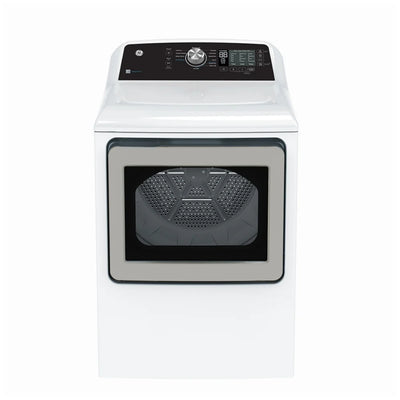 GE GTD68EBMRWS Electric Dryer, 7.4 cu. ft. Dryer Capacity, 12 Dry Cycles, 4 Temperature Settings, Vented, White colour