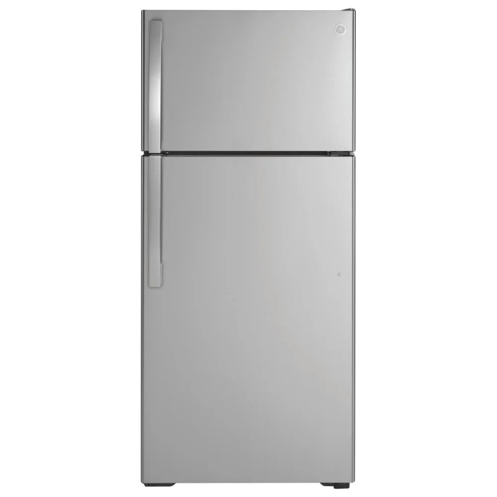 GE GTE17GSNRSS Top Freezer Refrigerator, 28 inch Width, ENERGY STAR Certified, Stainless Steel colour