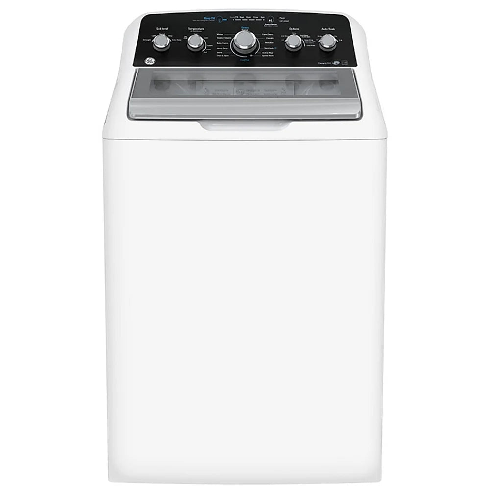 GE GTW491BMRWS Top Load Washer, 4.9 cu. ft. Washer Capacity, 13 Wash Cycles, 6 Temperature Settings, 800 RPM Washer Spin Speed, Agitator, White color