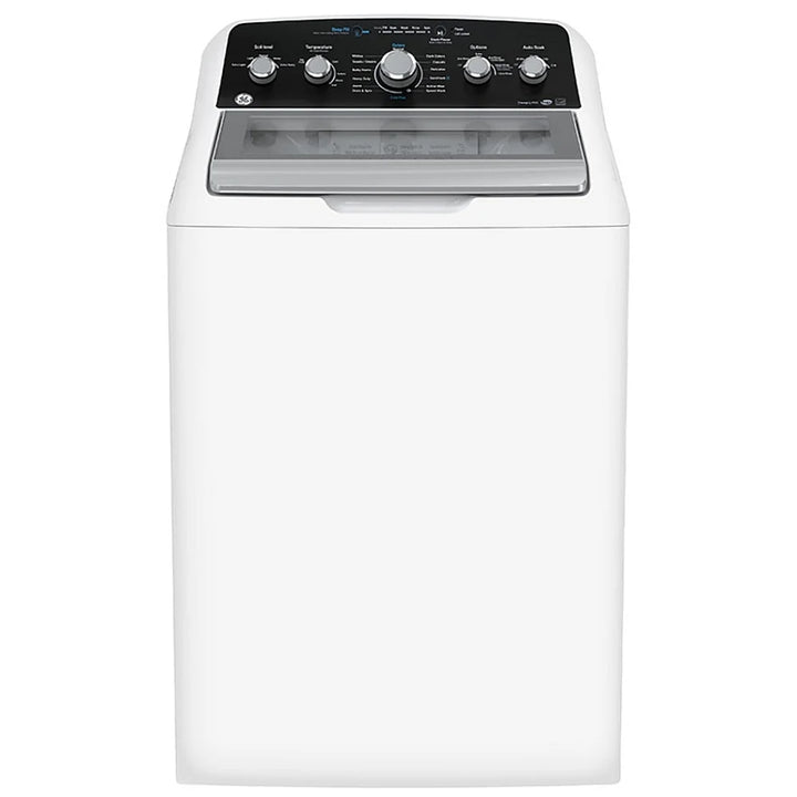 GE GTW491BMRWS Top Load Washer, 4.9 cu. ft. Washer Capacity, 13 Wash Cycles, 6 Temperature Settings, 800 RPM Washer Spin Speed, Agitator, White color