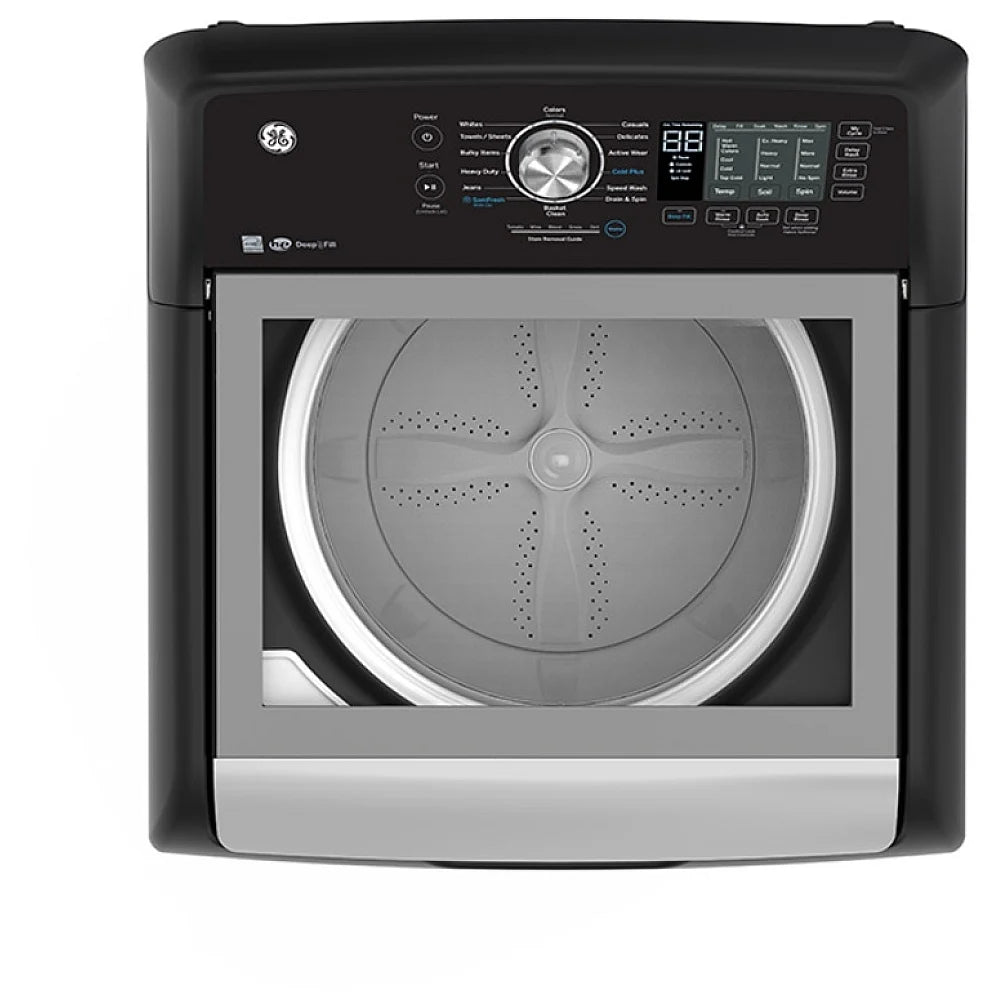 GE GTW681BMRDG Top Load Washer, 27 inch Width, 5.3 cu. ft. Washer Capacity, 800 RPM Washer Spin Speed, 14 Wash Cycles, 6 Temperature Settings