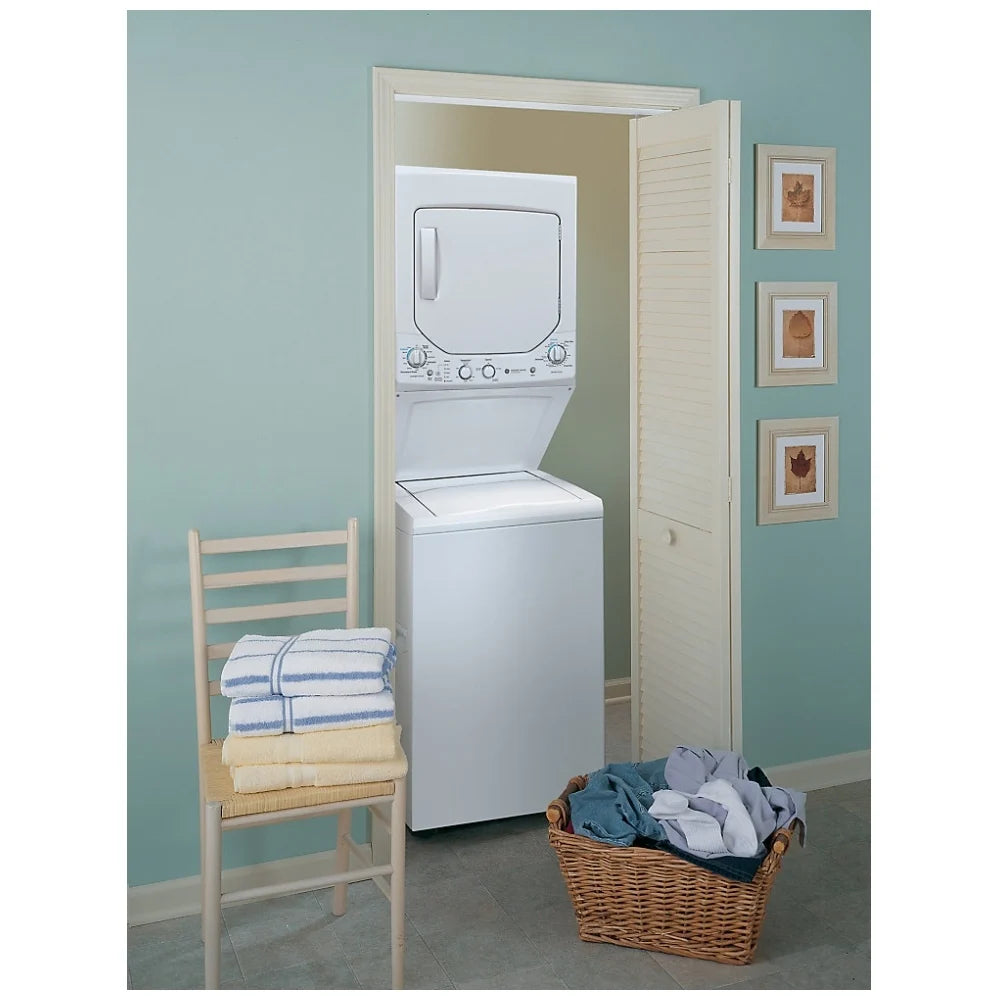 GE GUD27EEMNWW / GUD27ESMMWW Laundry Center, 27" Width, 5.9 Cu. Ft. Capacity (Dryers), Electric, 27" RF