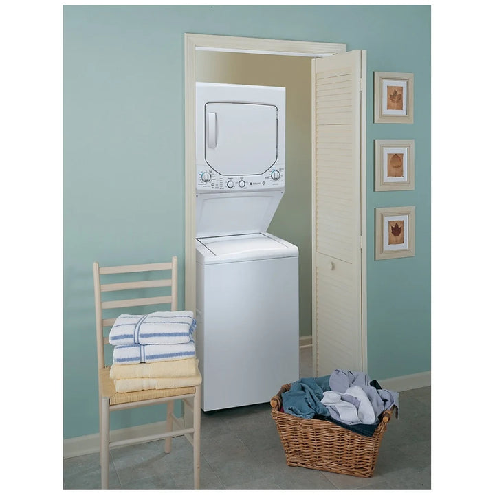 GE GUD27EEMNWW / GUD27ESMMWW Laundry Center, 27" Width, 5.9 Cu. Ft. Capacity (Dryers), Electric, 27" RF