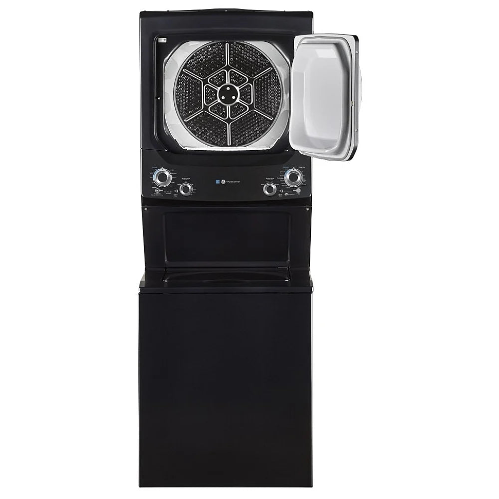 GE 27 inch Width Washer & Dryer Set, Contains Agitator Washer: 11 Wash Cycles, 800 RPM Spin Speed, 4.4 cu. ft. Capacity Dryer: 5.9 cu. ft. Capacity - GUD37ESMMDG / GUD37EEMNDG