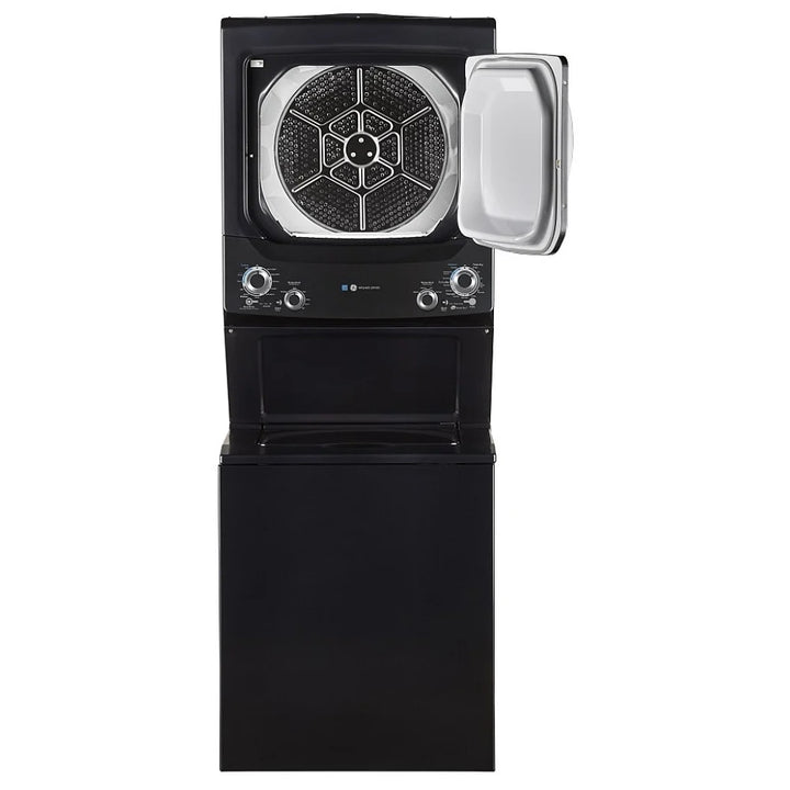 GE 27 inch Width Washer & Dryer Set, Contains Agitator Washer: 11 Wash Cycles, 800 RPM Spin Speed, 4.4 cu. ft. Capacity Dryer: 5.9 cu. ft. Capacity - GUD37ESMMDG / GUD37EEMNDG