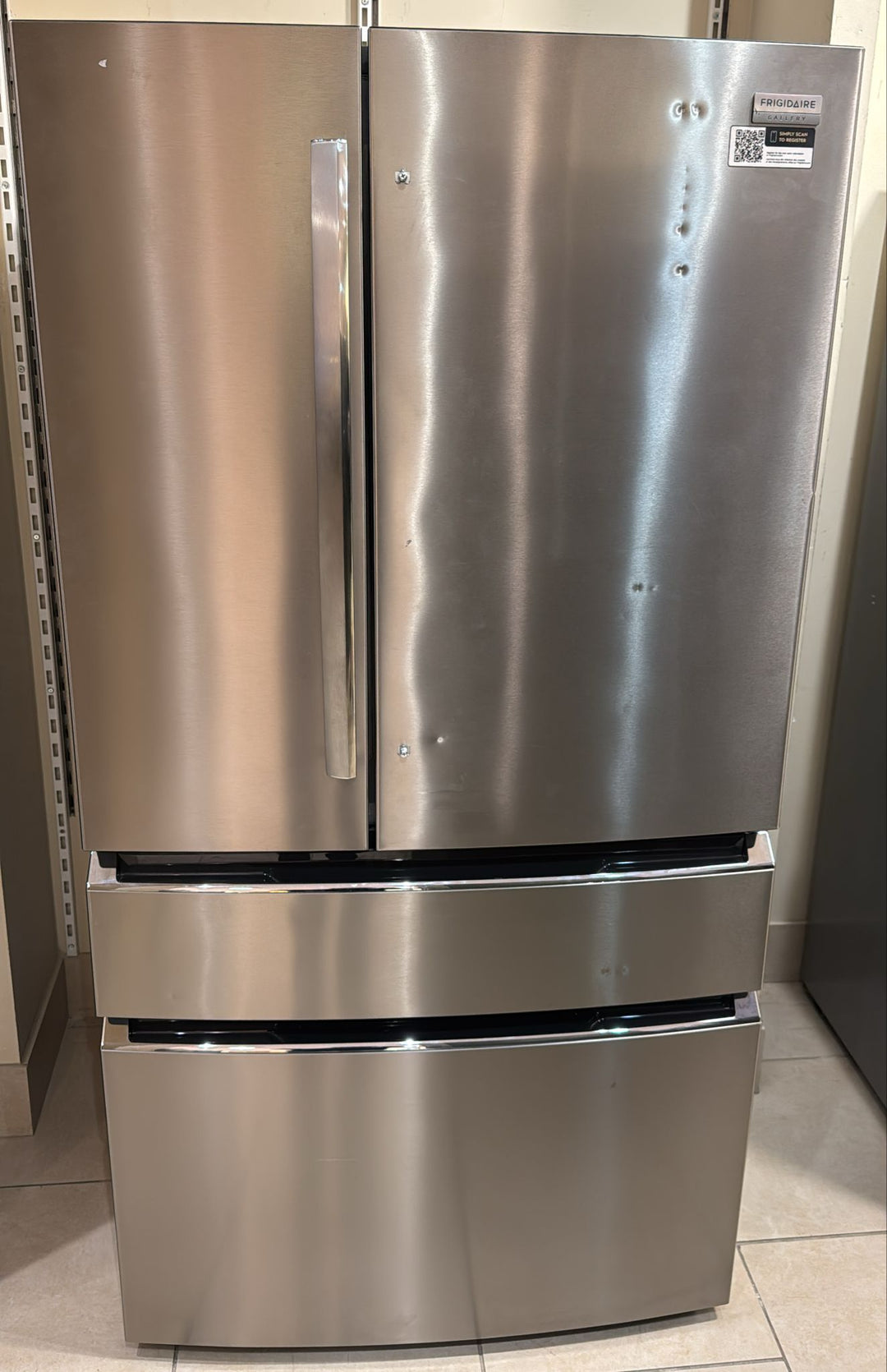 Frigidaire Gallery GRMN2872AF French Door Refrigerator, 36 inch Width, ENERGY STAR Certified, 27.2 cu. ft. Capacity, Water Dispenser (Interior), Ice Dispenser, Stainless Steel colour