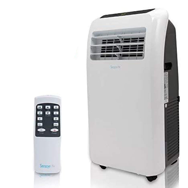 SereneLife SLPAC10 10,000 BTU Portable Air Conditioner with Dehumidifier & Fan, Remote Control, Window Kit