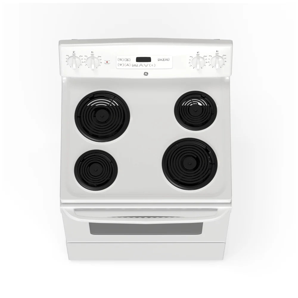 GE 30" Electric Freestanding Range with Storage Drawer White - JCBP240DMWW