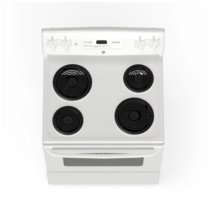 GE 30" Electric Freestanding Range with Storage Drawer White - JCBP240DMWW