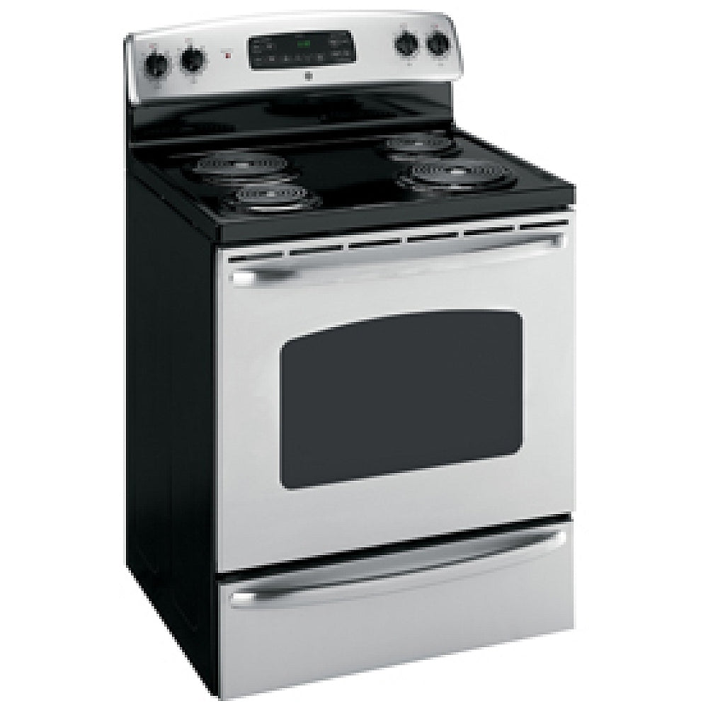 JCB635STSS	ELECTRIC FS RANGE 30" GE STAI GE 30" Stainless Steel Freestanding Electric Range Model #: JCB635SKSS