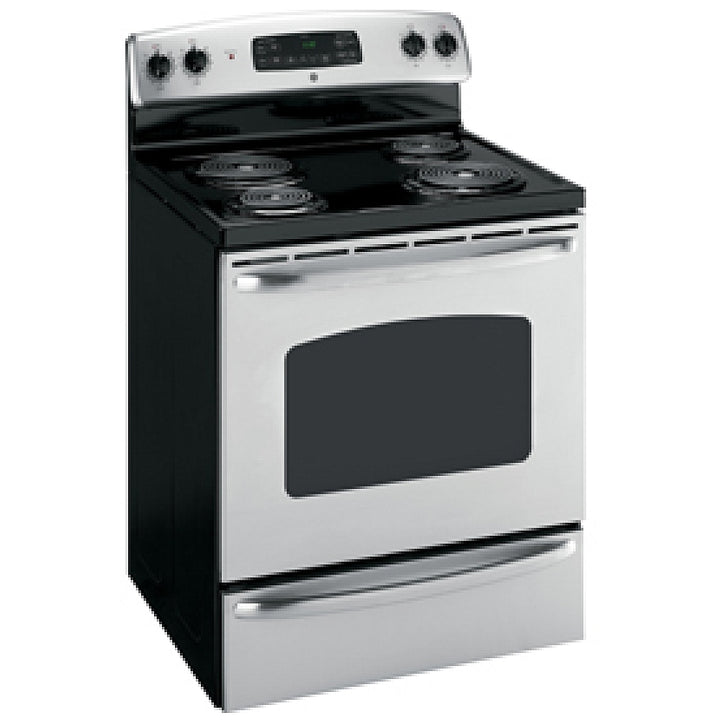 JCB635STSS	ELECTRIC FS RANGE 30" GE STAI GE 30" Stainless Steel Freestanding Electric Range Model #: JCB635SKSS