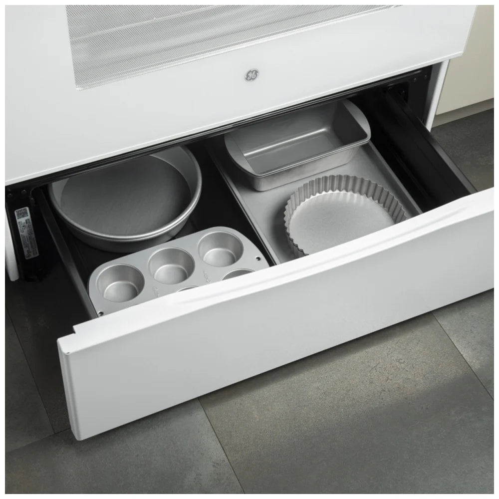 GE 5.0 Cu. Ft. Freestanding Electric Range White – JCBS630DKWW