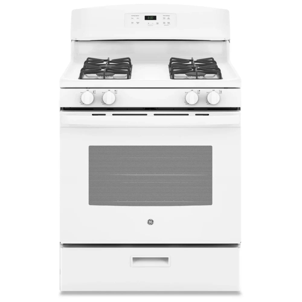 GE  Range, 30" Exterior Width, Gas Range, Self Clean, Gas Burners - JCGBS60DEK5WW /JCGBS60DEKWW