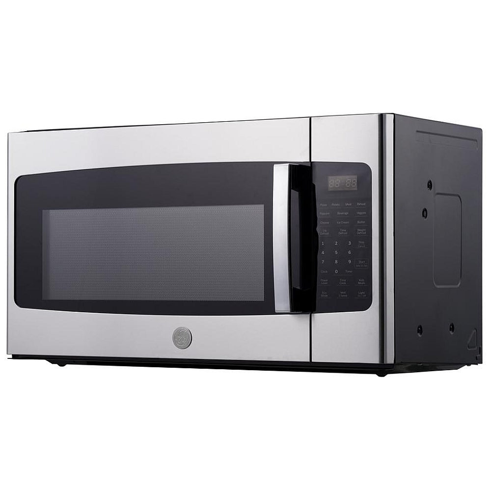 GE JVM2165SMSS Over the Range Microwave, 30 inch Exterior Width, 1.6 cu. ft. Capacity, 300 CFM, 1,000 W Watts, Halogen , Stainless Steel colour