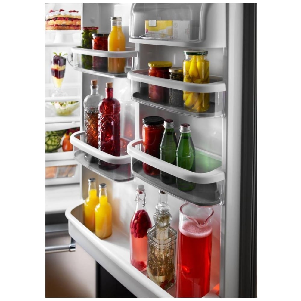 KitchenAid KRBR102ESS Bottom Freezer Refrigerator, 33 inch Width, Optional Ice Maker (Special Order), ENERGY STAR Certified, 22.1 cu. ft. Capacity, Stainless Steel color