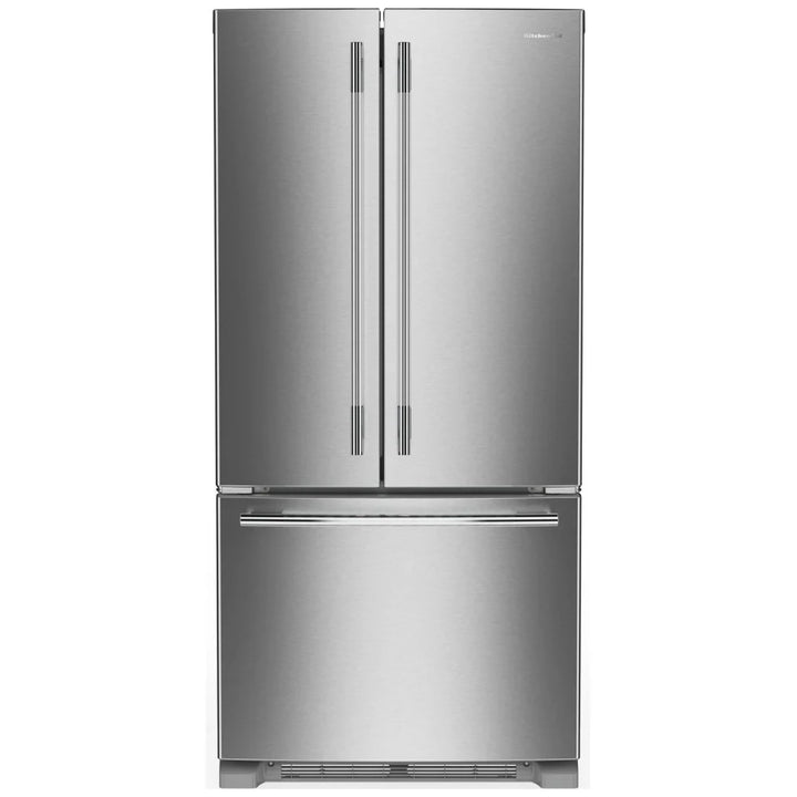 KitchenAid KRFF333SPS French Door Refrigerator, 33 inch Width, 22.1 cu. ft. Capacity, Water Dispenser (Interior), Ice Dispenser (Freezer Located), ENERGY STAR Certified, PrintShield Stainless colour, Preserva® Food Care