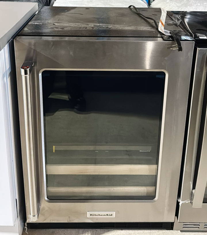 KitchenAid KUBR214KSB00 24" Under-Counter Beverage Center, Dual-Zone, Motion-Activated LED, Stainless Steel