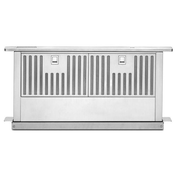 KitchenAid KXD4630YSS Downdraft, 30 inch Exterior Width, 600 CFM, NA, Aluminum Mesh Filter, Stainless Steel colour Blower Included